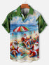 Men's Christmas Funny Graphic Short Sleeve Hawaiian Shirt